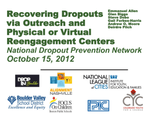 Presentation - National Dropout Prevention Center