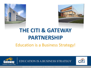 The Citi-Gateway Partnership