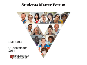 Students Matter - University of Tasmania