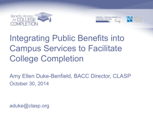 Integrating Public Benefits into Campus Services