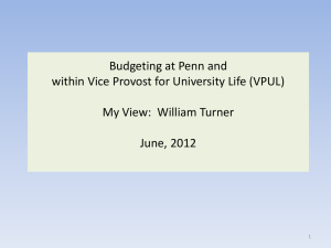 Student Services (VPUL85) - Vice Provost for University Life