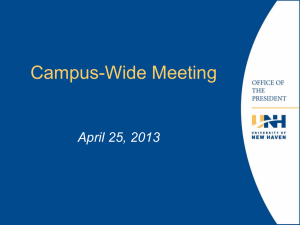 Campus Wide Meeting - University of New Haven
