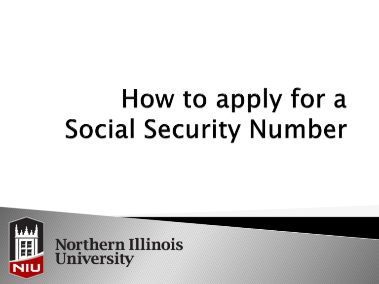 How To Apply For A Social Security Number