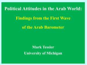 Political Attitudes in the Arab World: Findings from