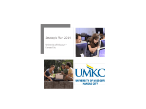 Strategic Plan Update - University of Missouri
