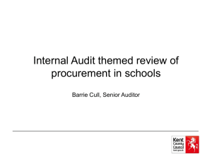 Presentation schools` themed procurement review March 2014