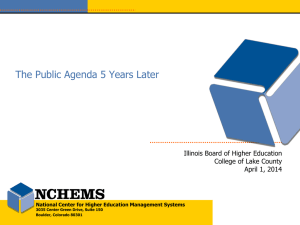 Metrics and Maps, Illinois - Illinois Board of Higher Education