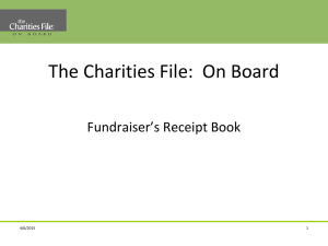 Fundraisers Receipt Book