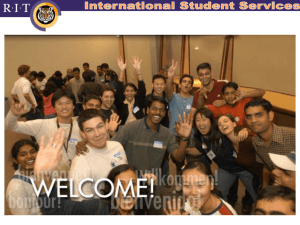 INTERNATIONAL STUDENT SERVICES