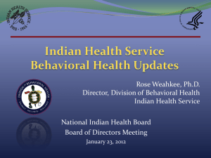 4. NIHB_BH_Updates - National Indian Health Board