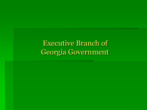 Executive Branch of Georgia Government
