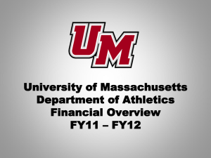 University of Massachusetts Football Transition Plan Financial