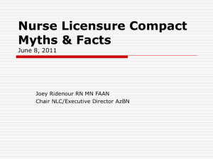 Nurse Licensure Compact Myths & Facts