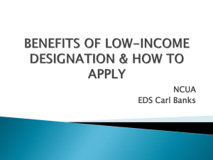 Low Income Designation Presentation