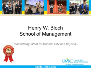 Bloch PowerPoint Template - Henry W. Bloch School of Management