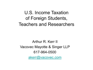 Tax Issues for AU and NZ Expats Living in the US
