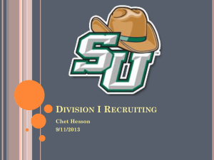 Division I Recruiting - Stetson University Athletics