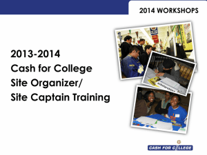 2014 workshops - la cash for college