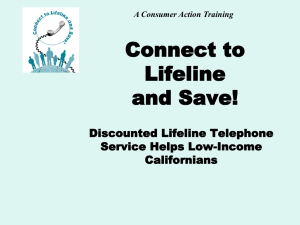California LifeLine Telephone Service