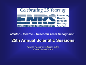 View the 2013 Mentor-Mentee-Research Team Recognition