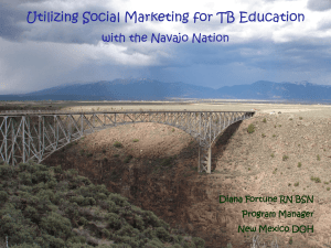Utilizing Social Marketing for TB Education with the Navajo Nation