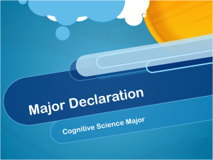 Major Declaration - Psychology Department