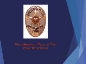 Campus Security Authority - The University of Texas at Tyler