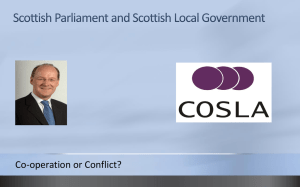 The Scottish Parliament and Scottish Local Government