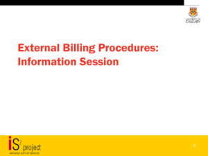 Billing Information Session