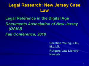Case Law - Caroline Young - Documents Association of New Jersey