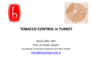 TOBACCO CONTROL in TURKEY