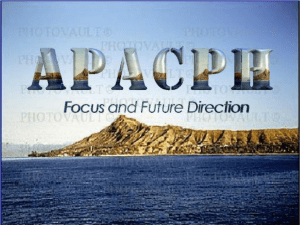 Washington Presentation - Asia-Pacific Academic Consortium for