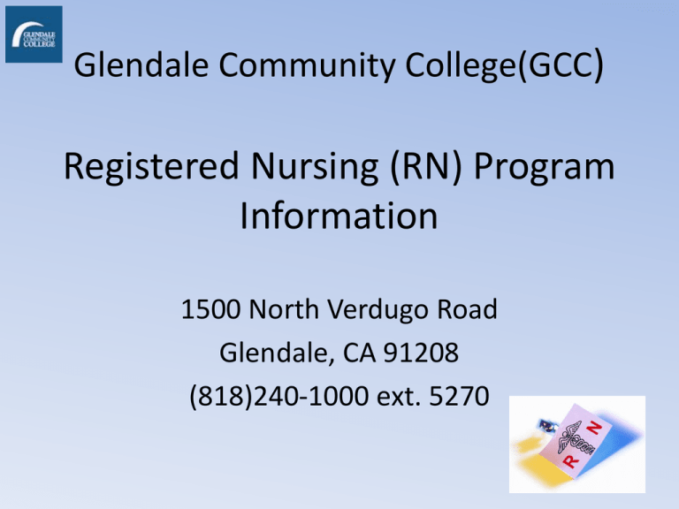 gcc nursing program