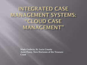 “Cloud Case Management” – Mark Godwin, St. Lucie County, and