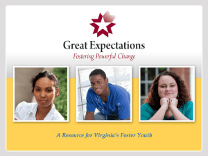 Great Expectations – The Road to the Finish Line: Support for Youth
