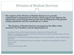 Student Services - Community College of Rhode Island