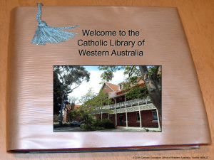 Catholic Library Tour - Catholic Education of WA