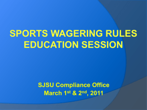 Gambling Rules Education Session
