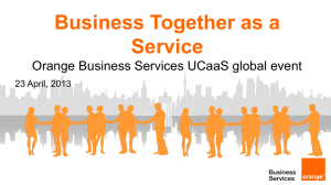 presentation template Orange Business Services