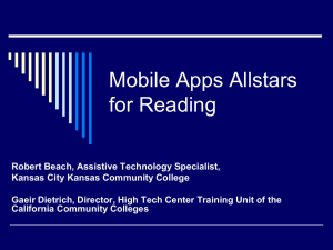 Allstar Reading Apps v3 - Accessing Higher Ground