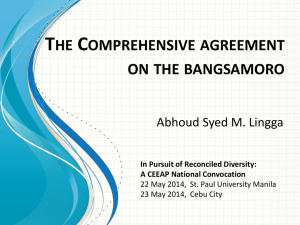 Comprehensive Agreement on the Bangsamoro