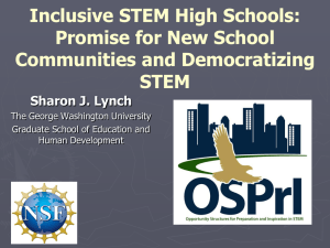 (STEM) focused high schools. - National Association for Research in