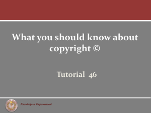 What you should know about copyright