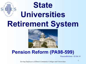 Pension Reform - Illinois Community College Trustees Association