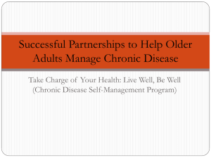 W3 - Successful Partnerships to Help Older Adults Manage Chronic