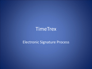 Electronic Signature Process