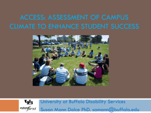 Access: Assessment of Campus (POWERPOINT)