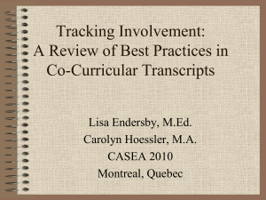 A Review of Best Practices in Co-Curricular