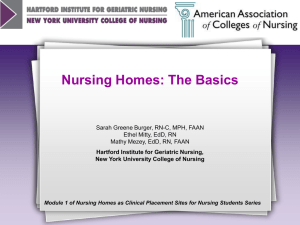 Module 1. Nursing Homes, the Basics