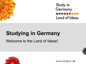 Studieren und promovieren in Deutschland